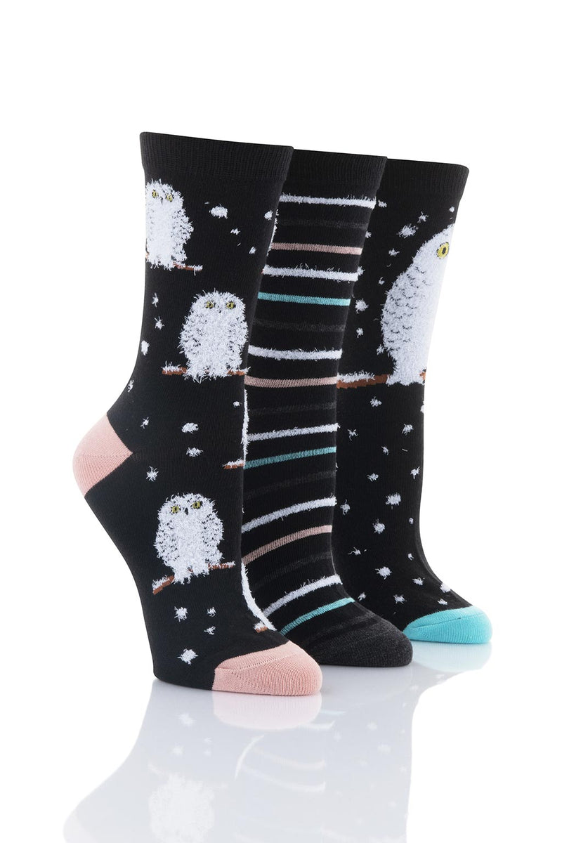 Ladies Snowy Owl Socks