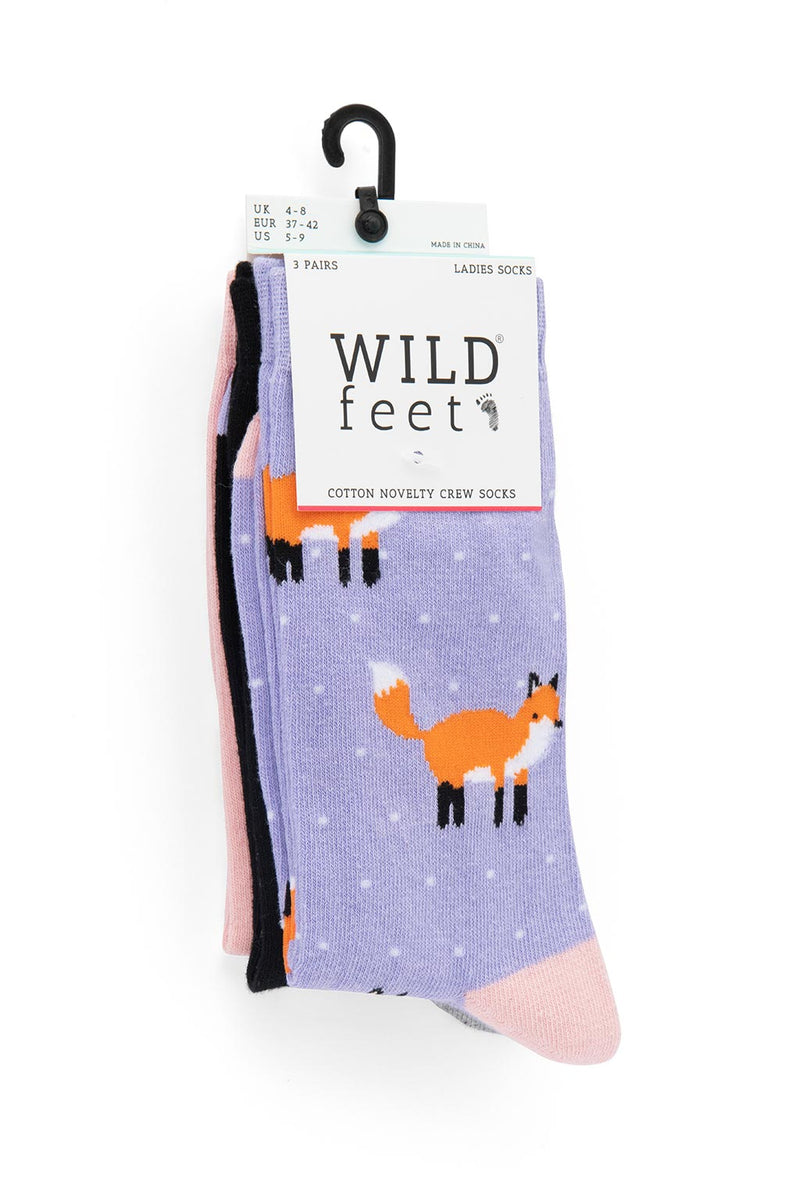 Ladies Fox Socks Packaging