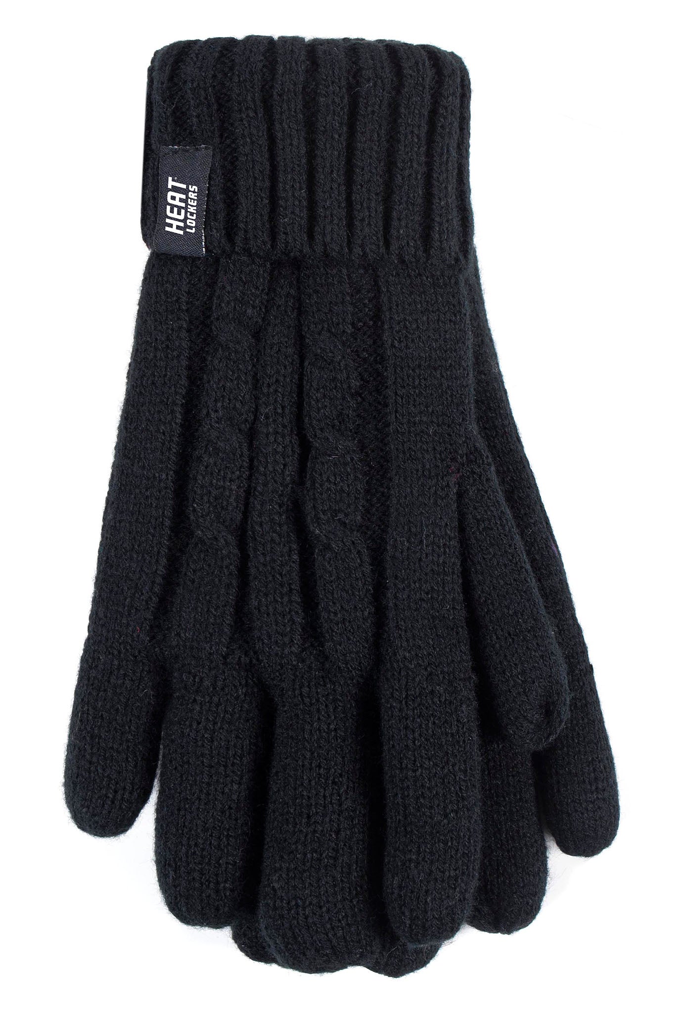 Women's Cable Knit Gloves - Main Image