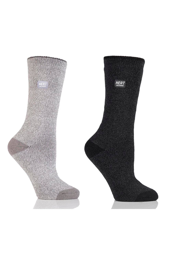 Women's WARMER Twist Crew Socks 2 pair pack