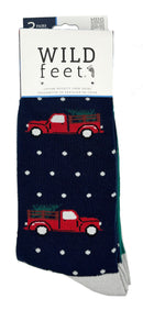 Men's Holiday Tree Pick-up Crew Sock