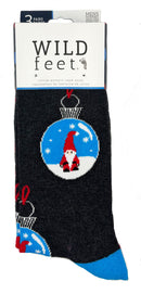 Men's Gnome Snow Globe Crew Sock