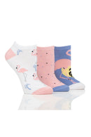 Women's Flamingo Trainer Liner Sock