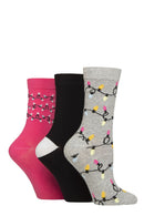 Women's Festive Lights Crew Socks - 3 Pair Pack