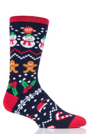 Men's WARM Light Weight Festive Holiday Crew Sock