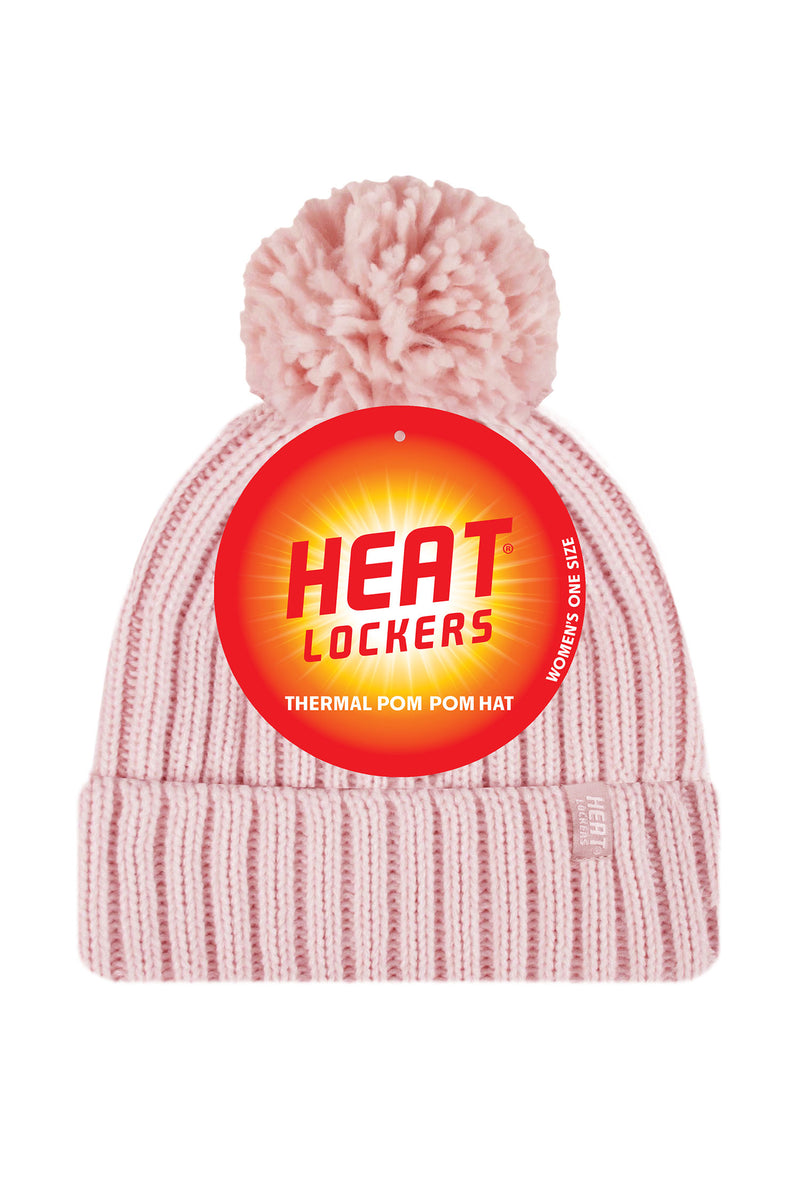 Women's 2x2 Rib Roll Up Hat with Pom