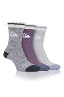 Storm Valley Women's Performance Polyester Marl Boot Sock Slate/Cream