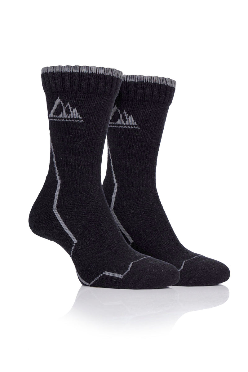 Storm Valley Men's Merino Wool Boot Sock Black/Charcoal