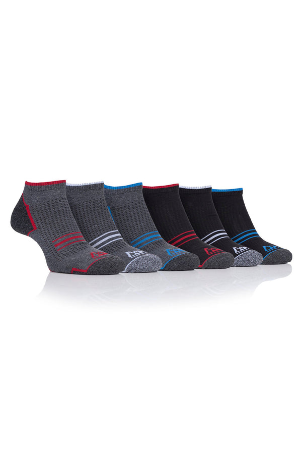 Storm Valley Men's Trainer Sports Sock Black/Charcoal
