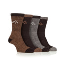 Men's Recycled Cotton Boot Sock - 4 Pair Pack