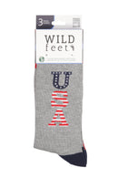 Men's Americana USA Stars Bamboo Crew Socks - 3-pair pack