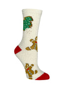 Women's Gingerbread Cookie Crew Socks - 3 Pair Pack