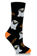 Women's Boo Pug Crew Sock - 3 Pair Pack