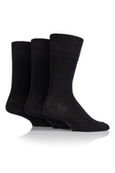 Gentle Grip GGM02754 Men's Bamboo Solid Crew Sock Black