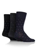 Gentle Grip Men's Bamboo Suit Mix Crew Sock Black/Navy/Charcoal