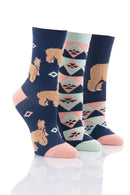 Ladies Fluffy Llama Socks