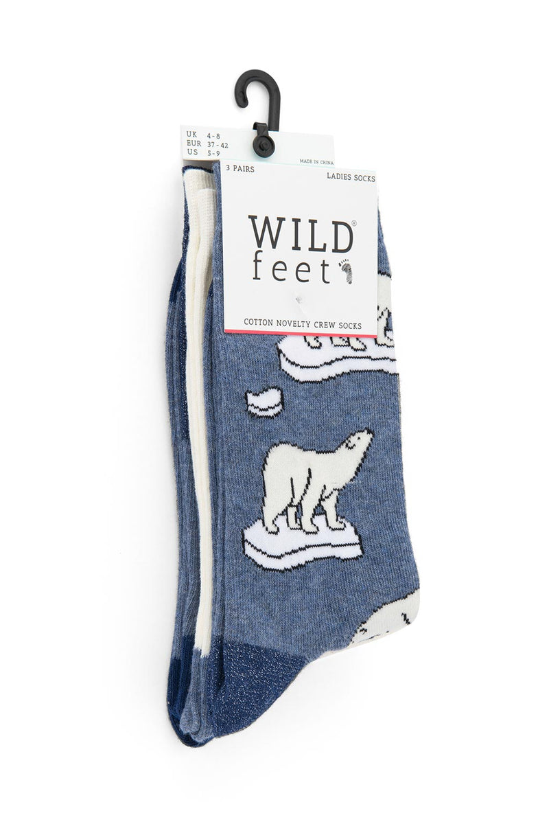 Ladies Polar Bear Socks Packaging