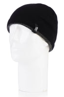 Heat Lockers Men's Contrast Trim Thermal Beanie Black
