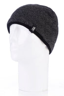 Heat Lockers Men's Contrast Trim Thermal Beanie Grey