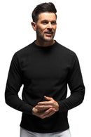 Heat Lockers Men's Performance Thermal Long Sleeve Top Black - Model