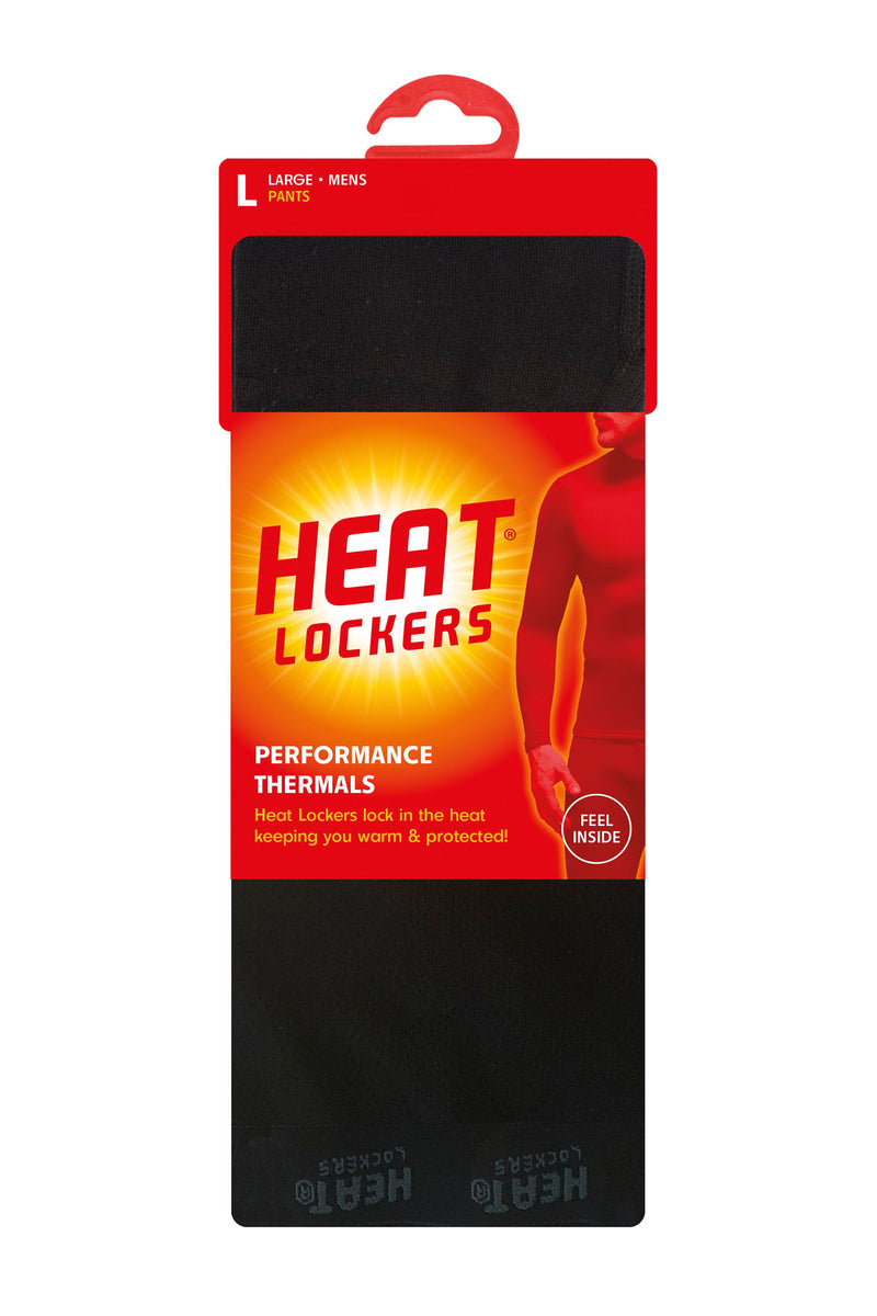 Heat Lockers Men's Performance Thermal Pant Black - Packaging