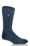 Heat Lockers Men's WARMEST Thermal Twist Crew Sock Indigo/Denim