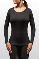 Heat Lockers Women's Performance Thermal Long Sleeve Top Black