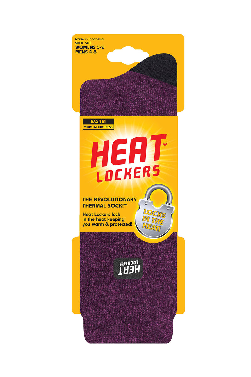Heat Lockers Women's Warm Twist Thermal Crew Sock Pink - Packaging