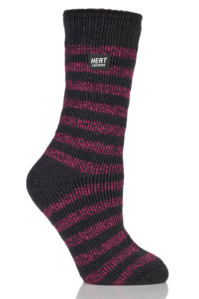 Heat Lockers® Women's WARMEST Mono Twist Stripe Crew Sock