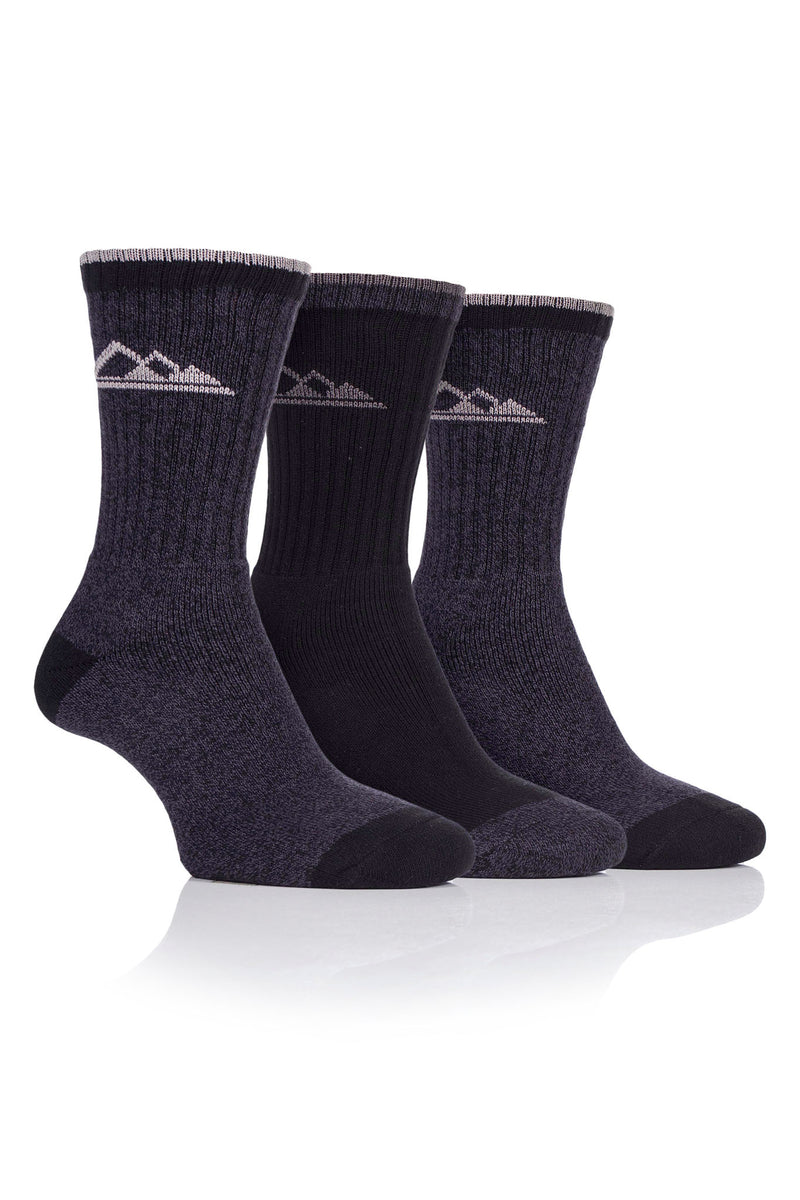 Storm Valley SVLS032 Women's Marl Boot Sock Black/Charcoal
