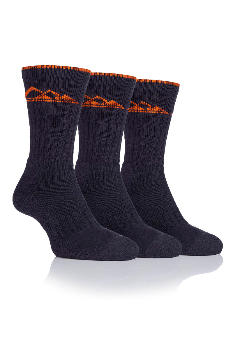 Storm Valley SVMS030 Men's Luxury Boot Sock Charcoal/Amber