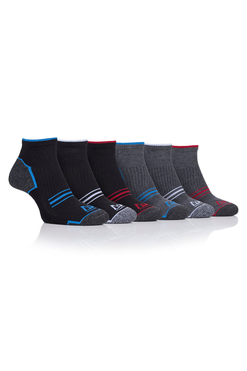 Storm Valley Men's Performance Polyester Ankle Sport Sock Black/Charcoal