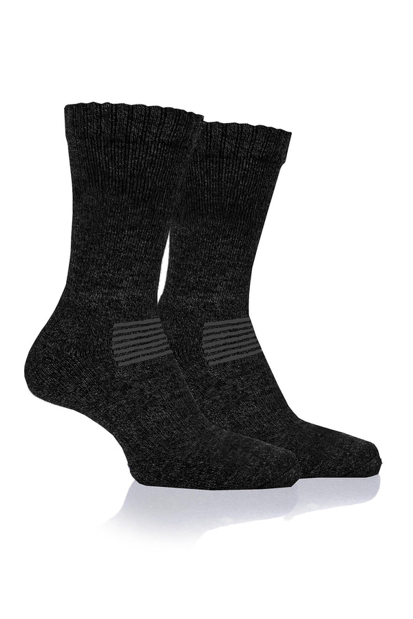 Storm Valley SVWMS008 Men's Wool Blend Boot Sock Black