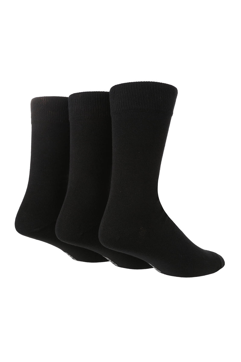 TORE V2000 Men's Solid Color Recycled Crew Sock Black
