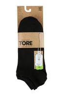 TORE V3050 Men's Recycled Trainer Sports Sock Black - Packaging