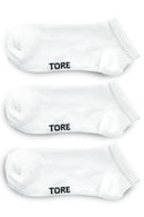 TORE V3050 Men's Recycled Trainer Sports Sock White - Flat