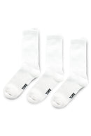 TORE V5000 Men's Recycled Sports Crew Sock White - Flat