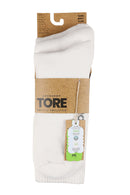 TORE V5000 Men's Recycled Sports Crew Sock White - Packaging