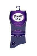 Women's Solid Navy Mix Crew Sock - Packaging