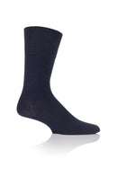 Gentle Grip Men's Charcoal/Navy/Black Crew Sock - Navy