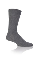 Gentle Grip Men's Charcoal/Navy/Black Crew Sock - Charcoal