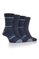 Storm Valley Men's Performance Polyester Ribbed Leg Boot Sock Charcoal/Navy